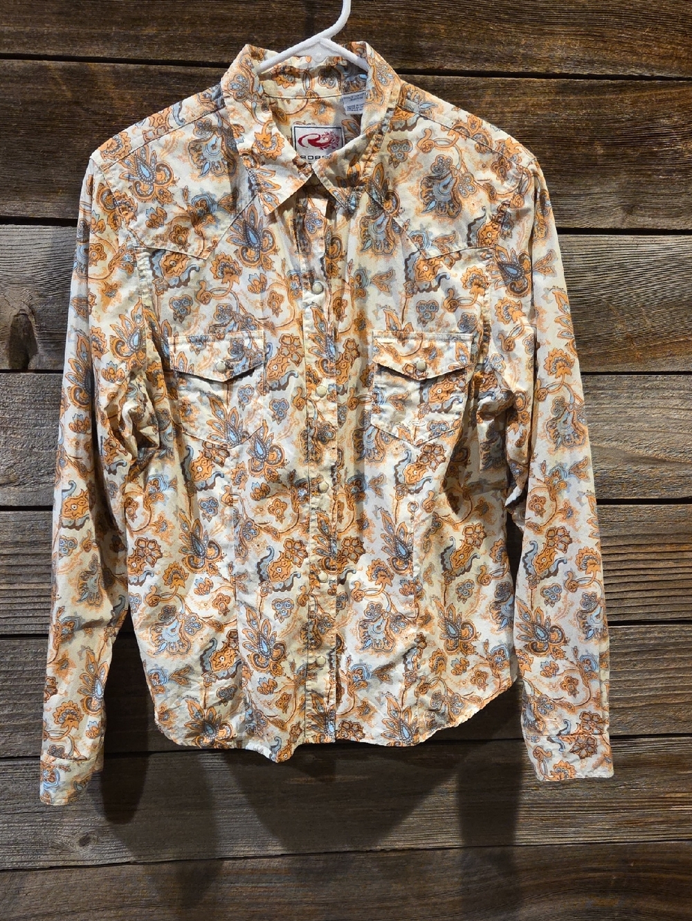 Roper Women's Paisley Western Cowgirl Shirt Size Large